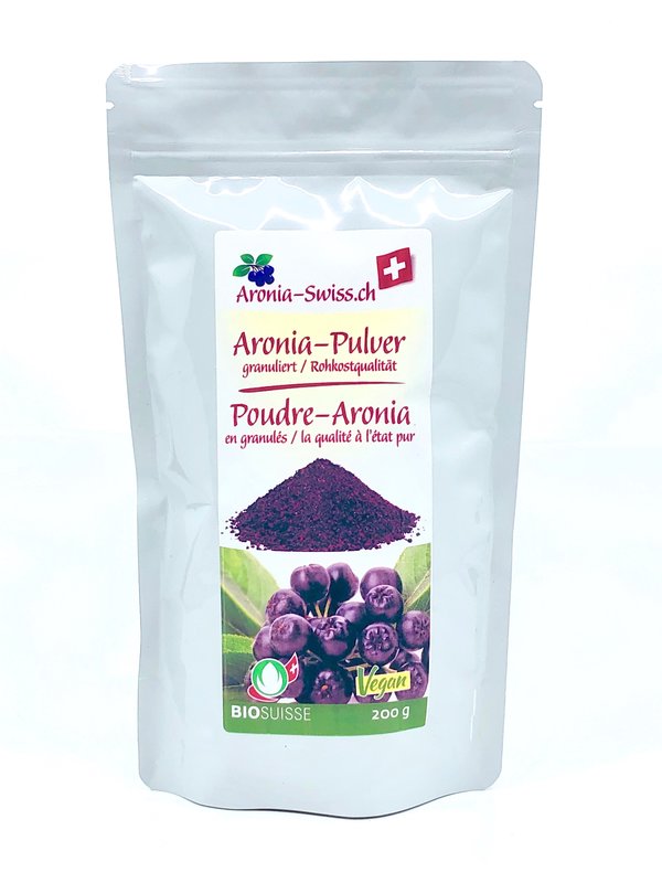 Aronia Pulver granuliert Beutel Bio, Schweiz (OPC)