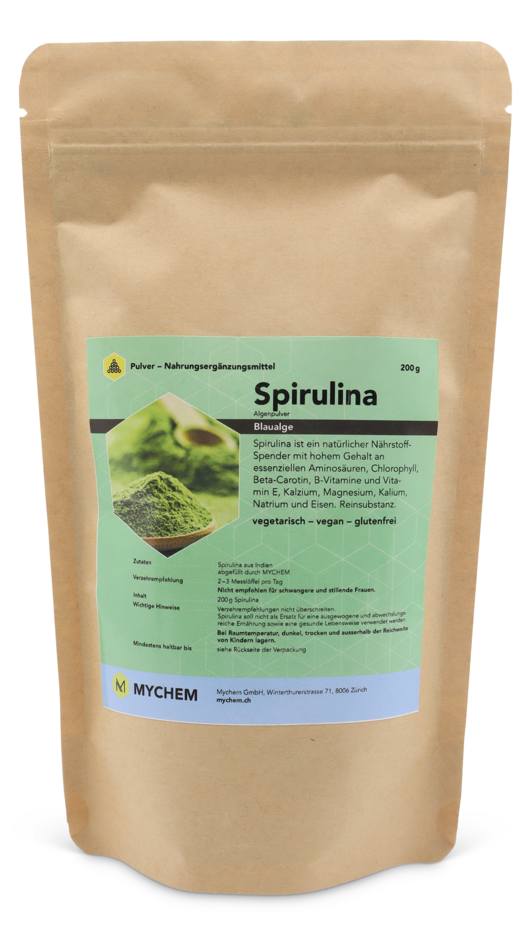 Spirulina Pulver, vegan