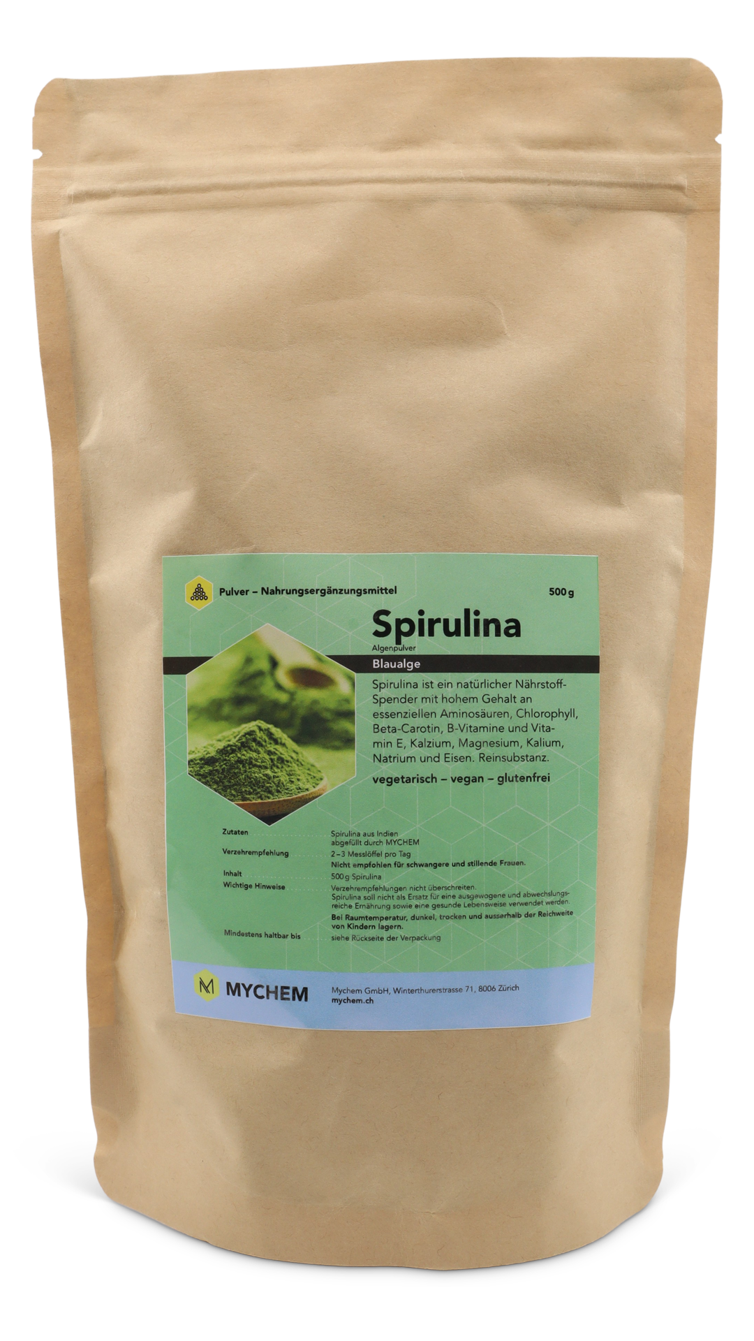 Spirulina Pulver, vegan