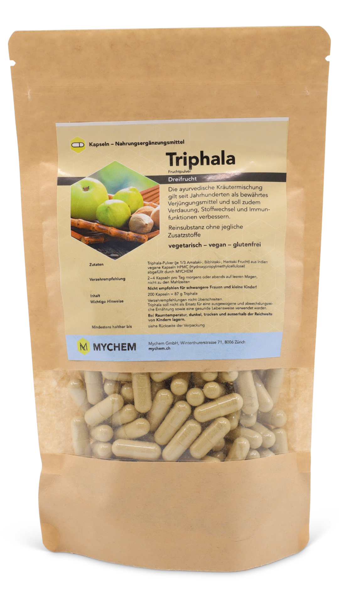 Triphala Kapseln, bio, vegan Sonderaktion 2 für 1