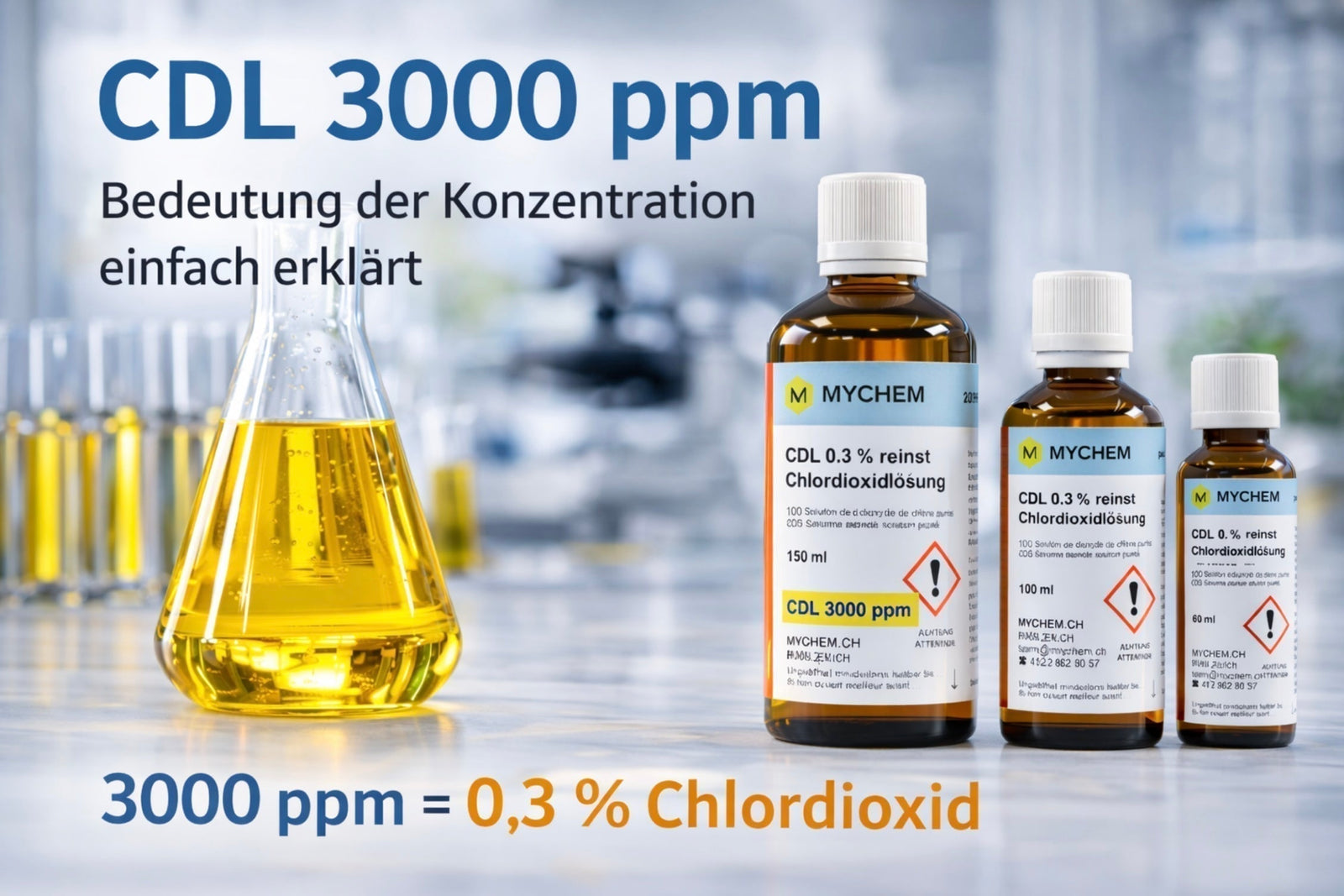 CDL 3000 ppm Chlordioxid-Lösung 0,3 Prozent Konzentration einfach erklärt