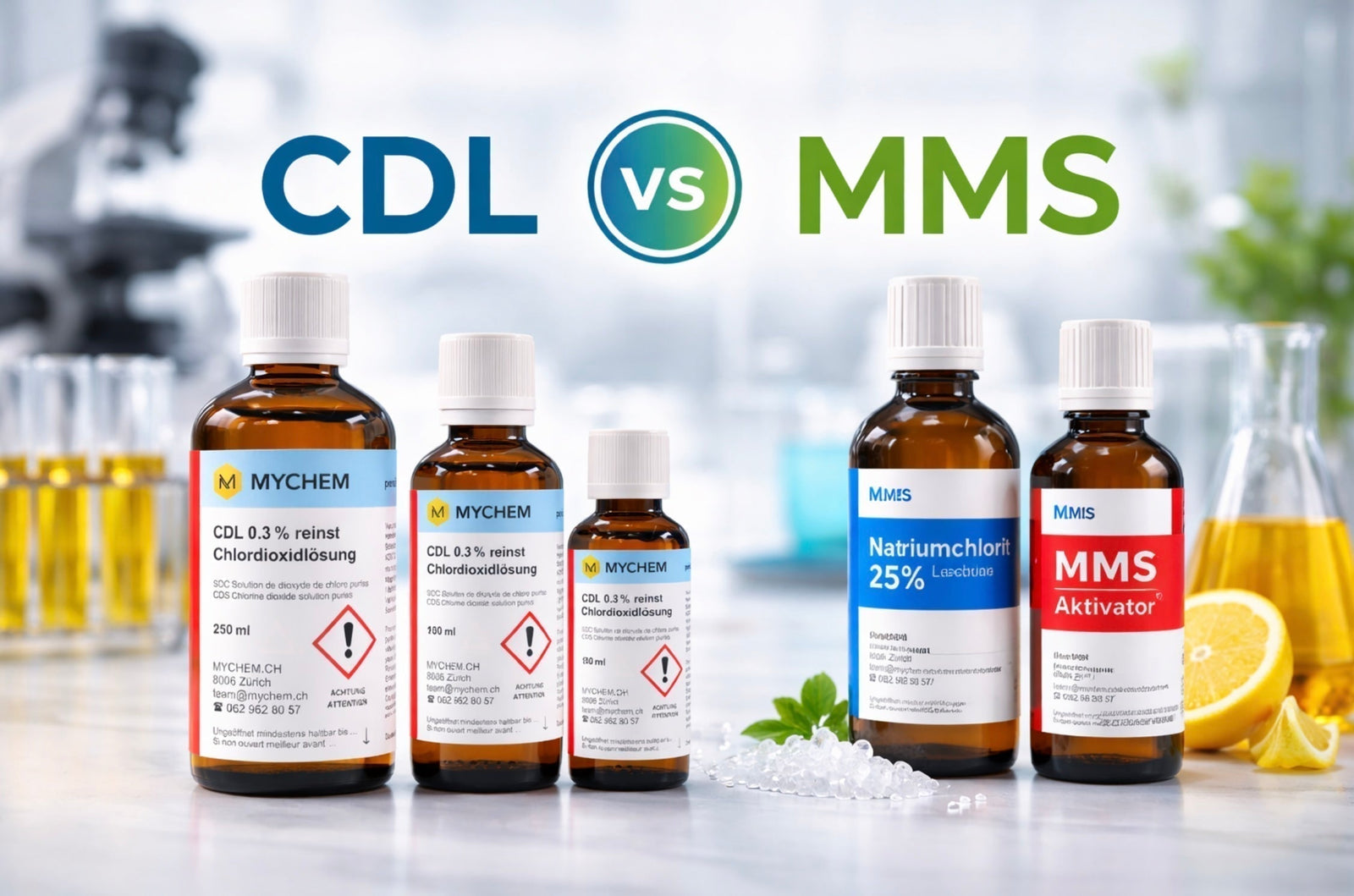CDL vs MMS Unterschied zwischen Chlordioxid-Lösung und Aktivierungssystem einfach erklärt