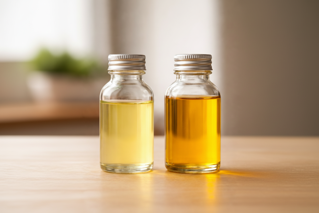 Die Farbe der Chlordioxid-Lösung: Gelb