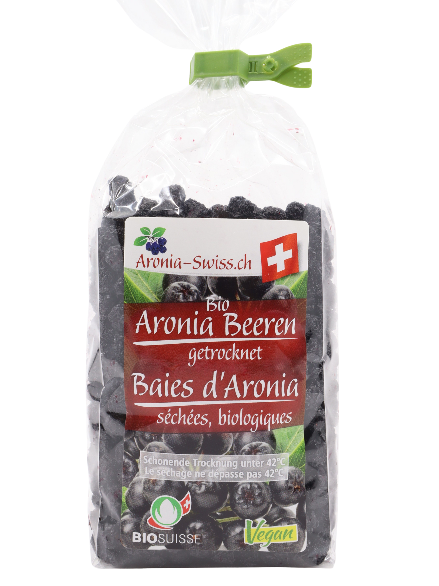 Baies d'aronia séchées bio, Suisse (OPC)