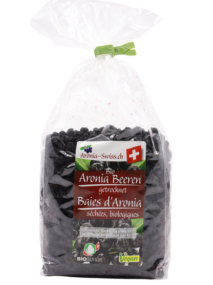 Baies d'aronia séchées bio, Suisse (OPC)