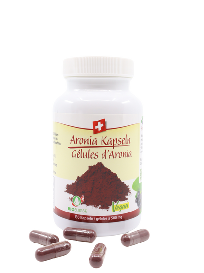 Aronia Kapseln Bio, vegan, Schweiz (OPC)