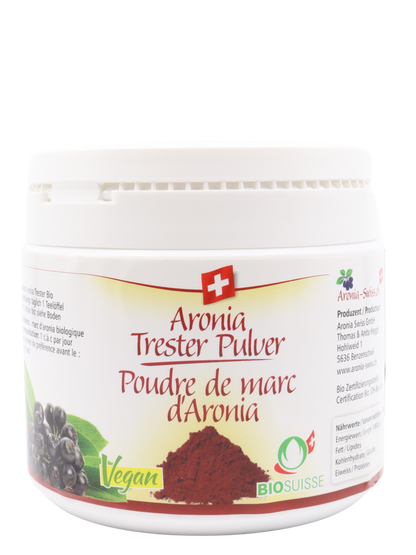 Poudre de marc d'aronia bio, Suisse (OPC)