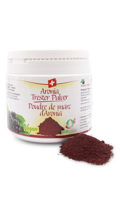 Poudre de marc d'aronia bio, Suisse (OPC)