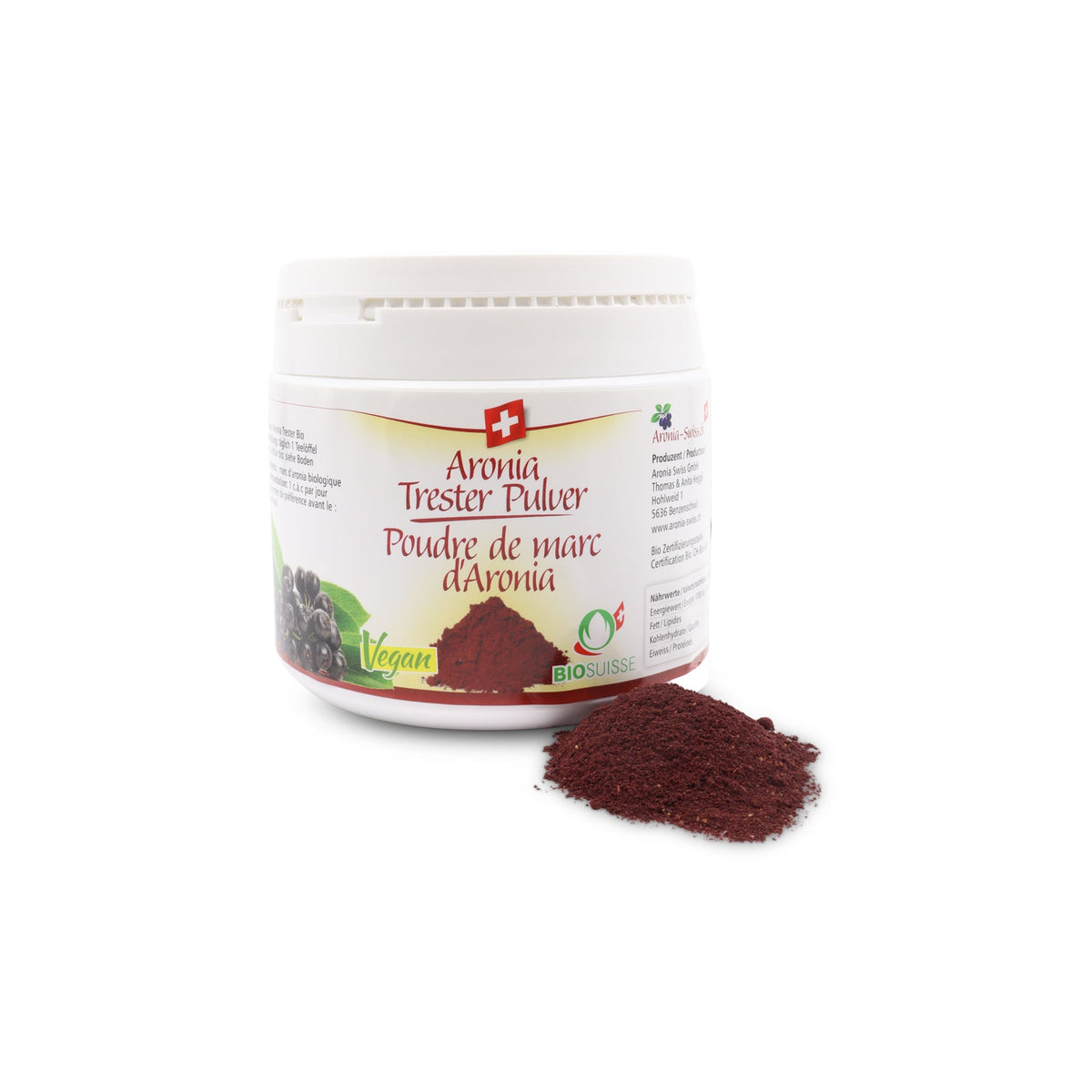 Poudre de marc d&#39;aronia, boîte Bio, Suisse (OPC)