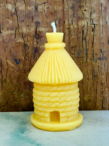 Kerze Bienenkorb, Bienenwachs