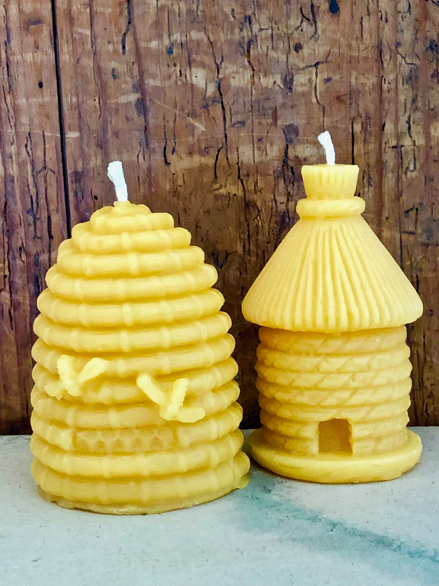 Kerze Bienenkorb, Bienenwachs
