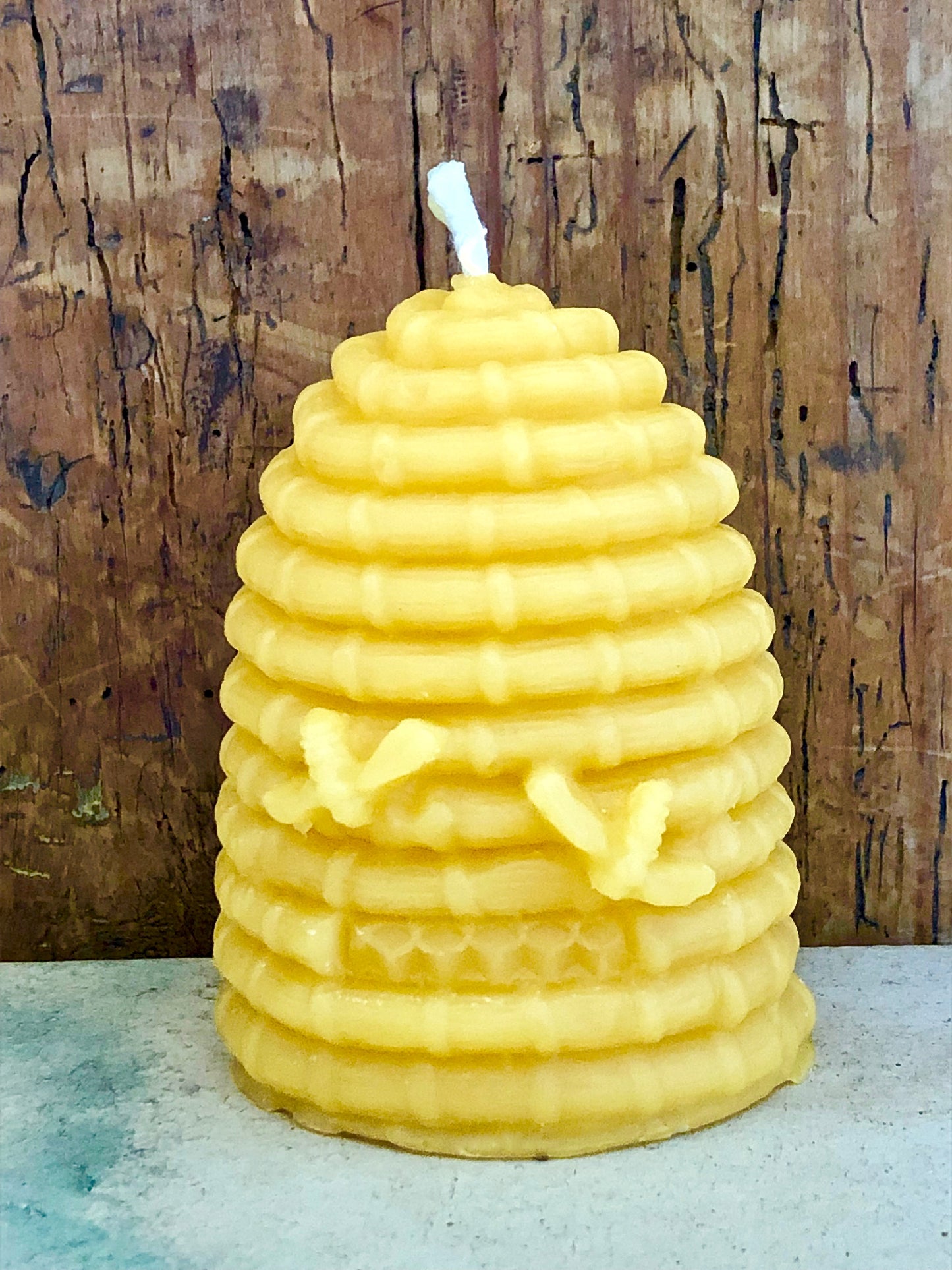 Kerze Bienenkorb, Bienenwachs