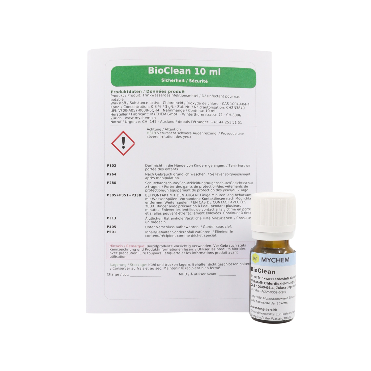 BioClean 10ml Trinkwasseraufbereitung