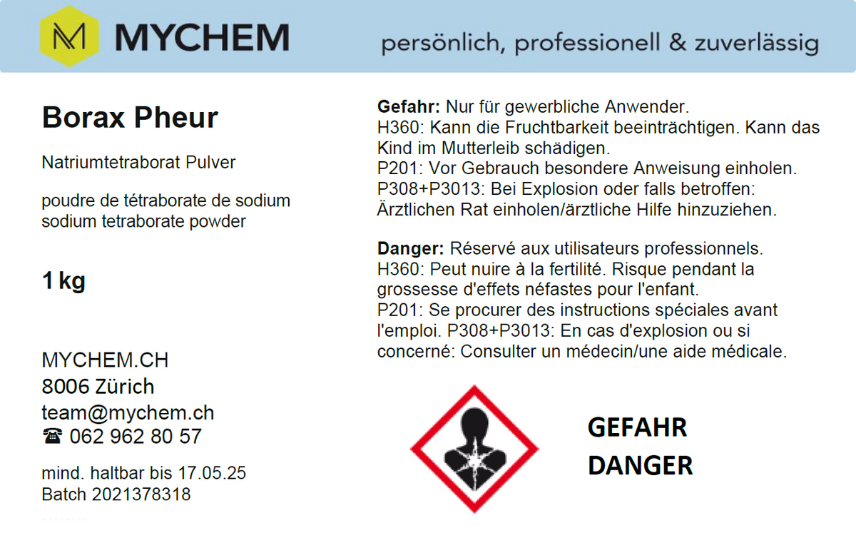 Borax PHEUR Kilodose