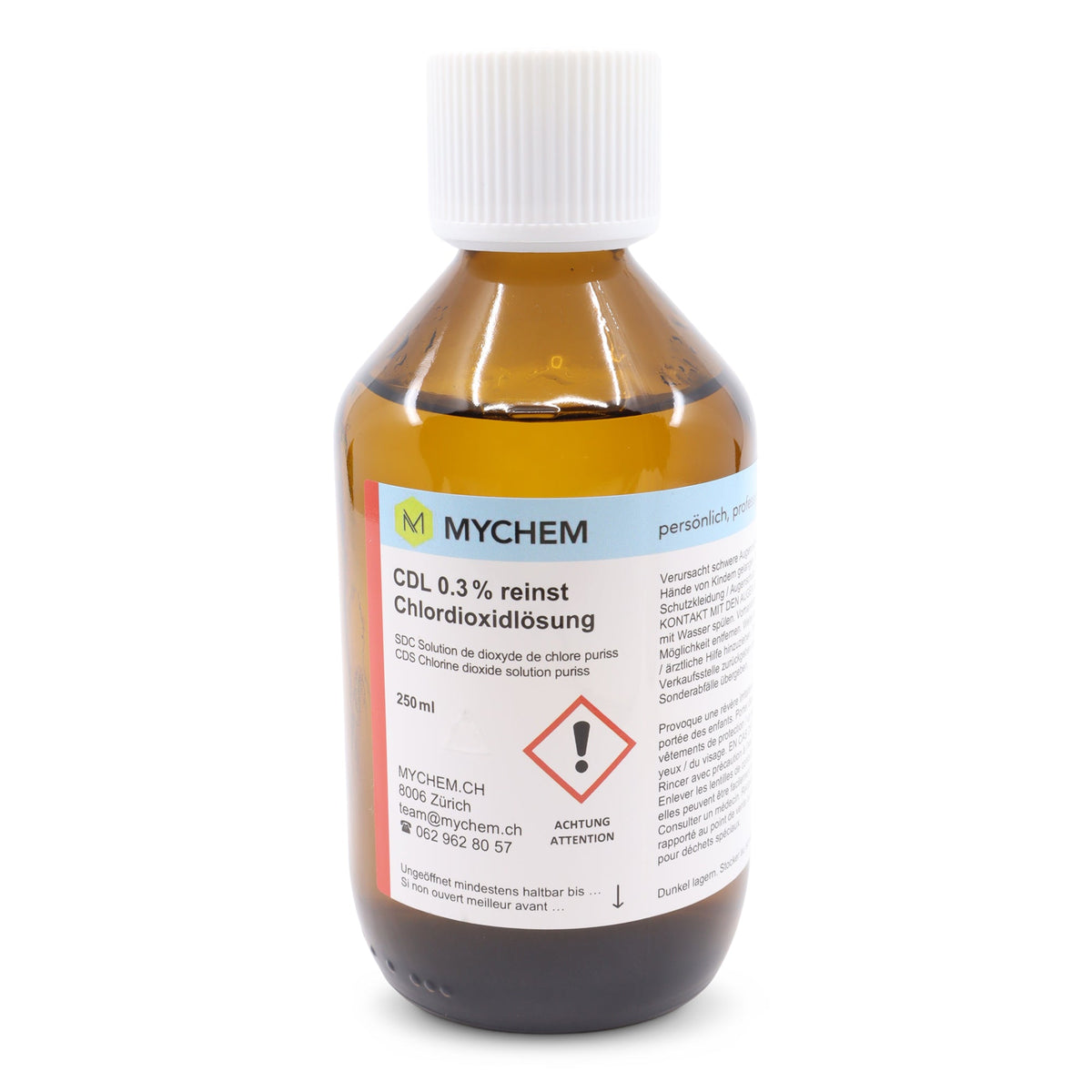 CDL Chlordioxidlösung 0,3% 250ml in Braunglasflasche