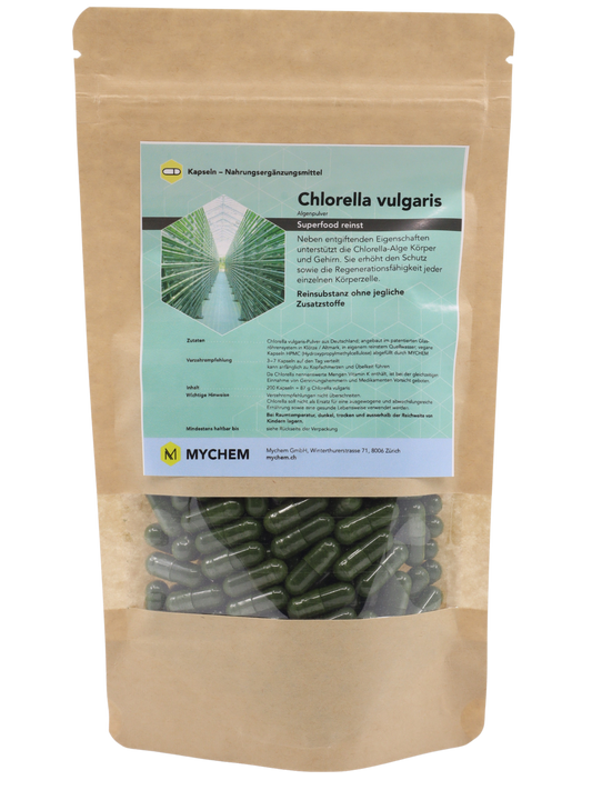 Chlorella vulgaris Kapseln, vegan