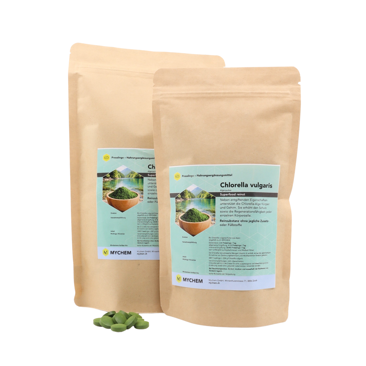 Chlorella vulgaris Presslinge Bio, vegan