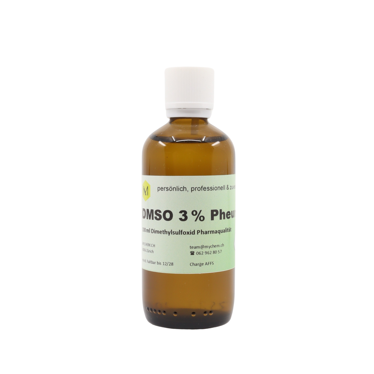 DMSO 3% pheur in dreifach gefiltertem Wasser 100ml mit Tropfeinsatz