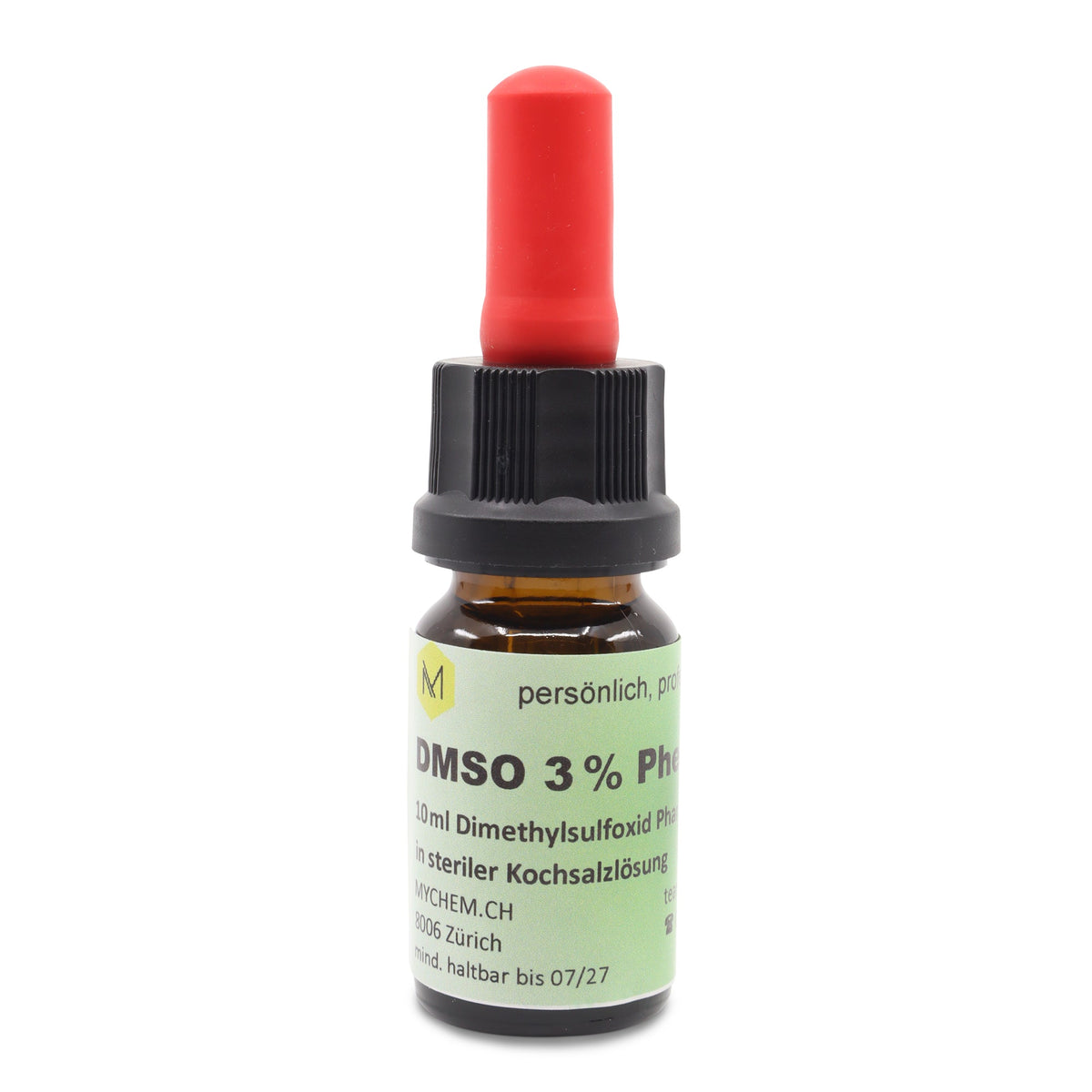 DMSO 3% pheur in steriler Kochsalzlösung 10ml mit Pipette