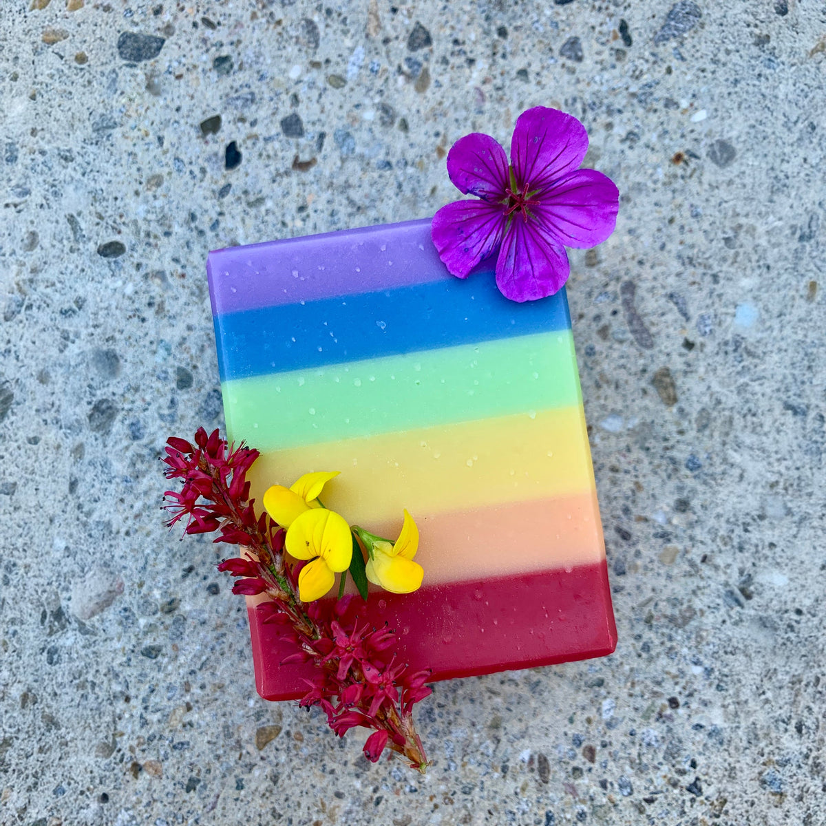 Savon pour les mains et la douche Flowerpower, végétalien