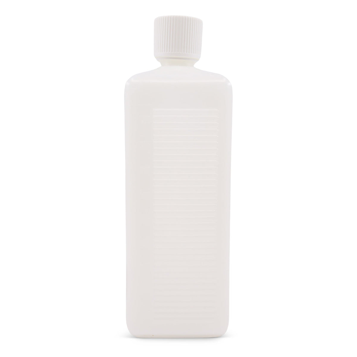Square HDPE bottle with HDPE tamper-evident screw cap 1 liter