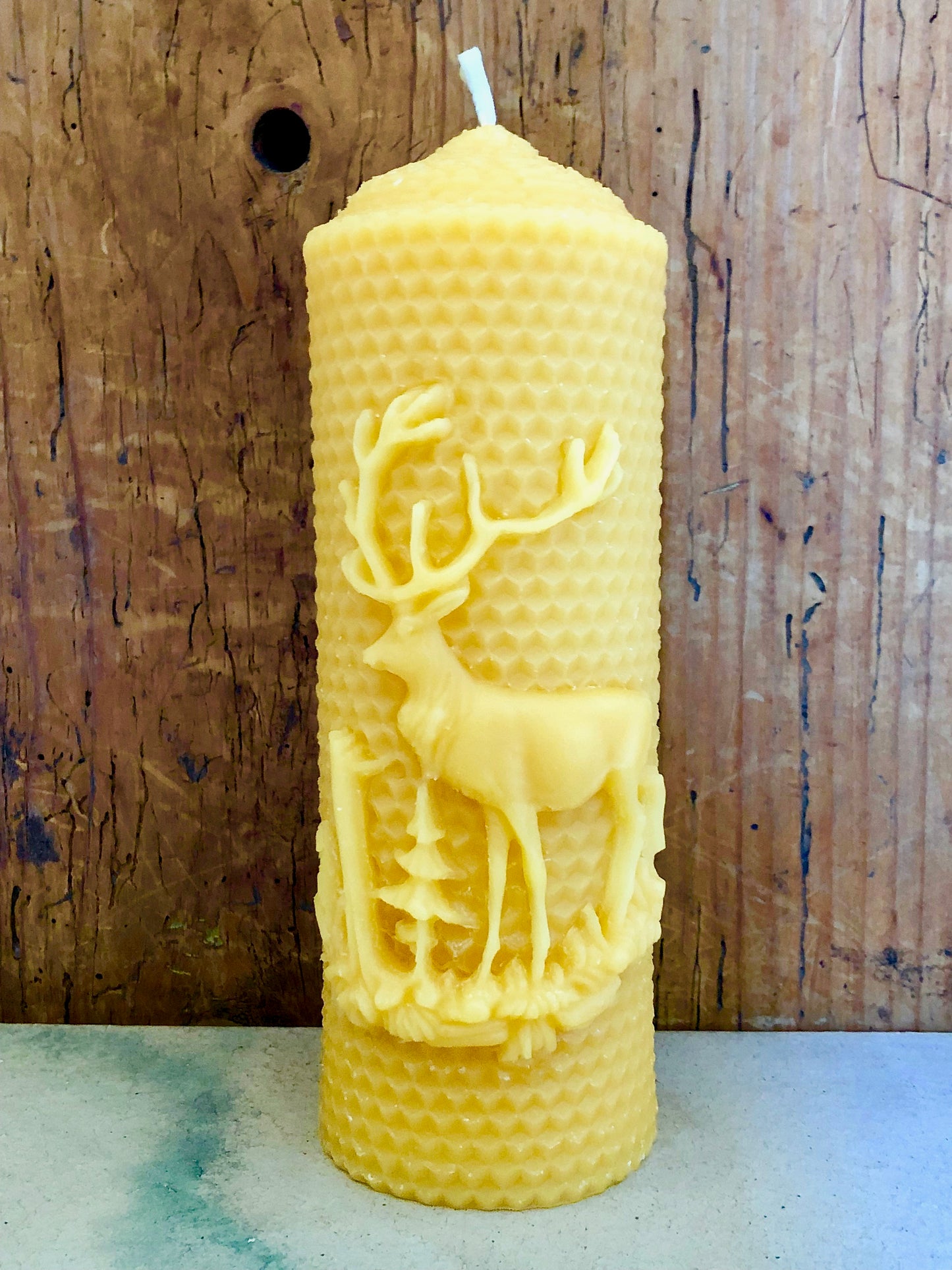 Kerze Hirsch, Bienenwachs