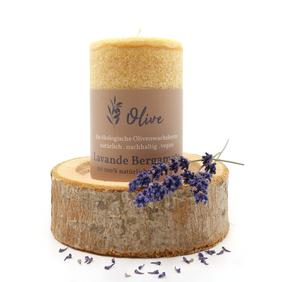 Lavender bergamot scented candle