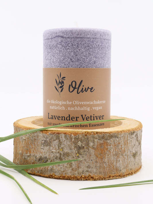 Lavendel-Vetiver Duftkerze