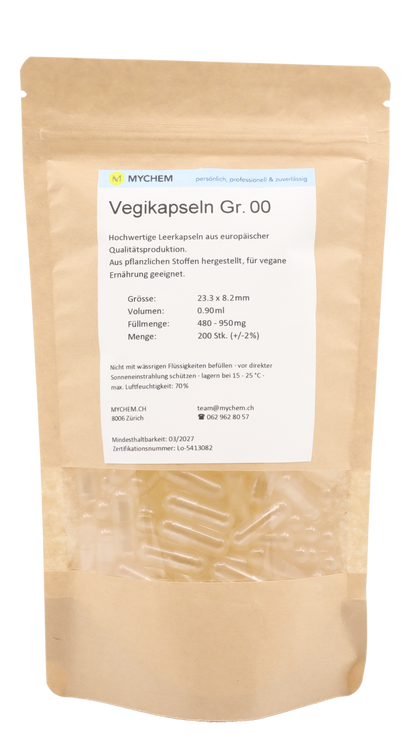 Capsules empty vegan