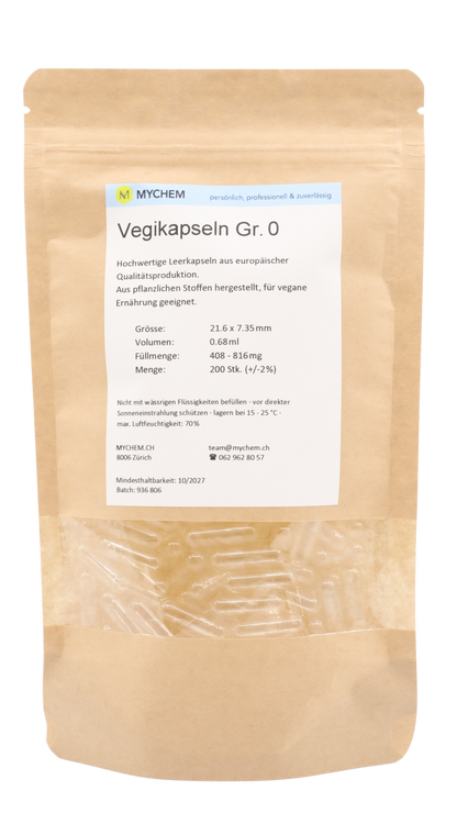 Capsules empty vegan