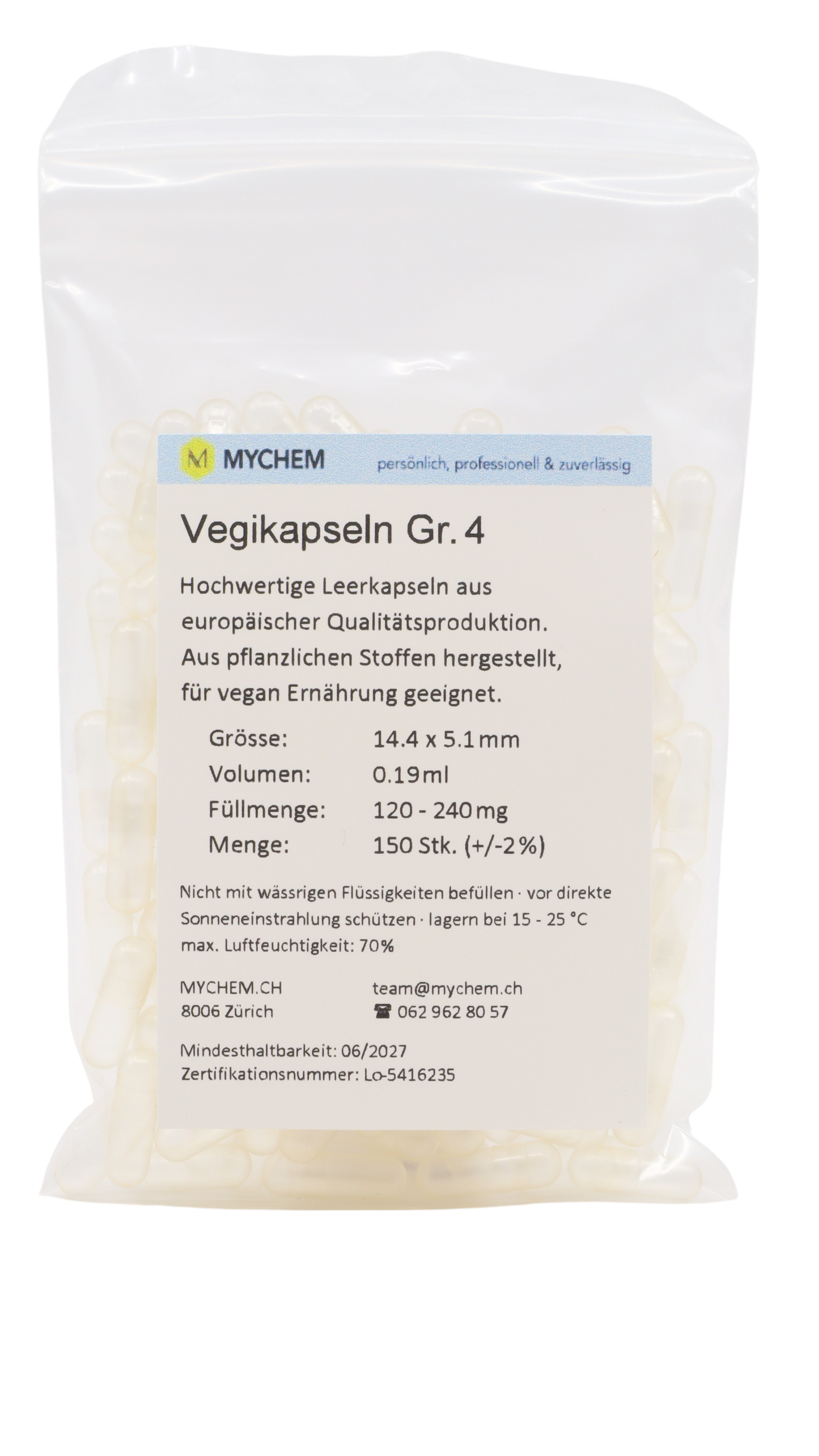 Capsules empty vegan
