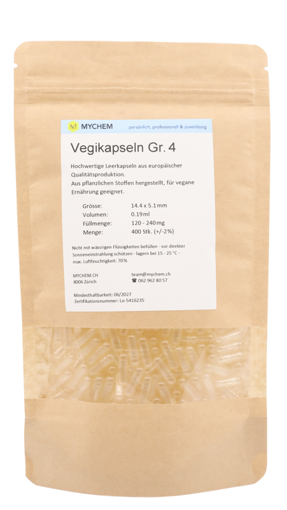 Capsules empty vegan