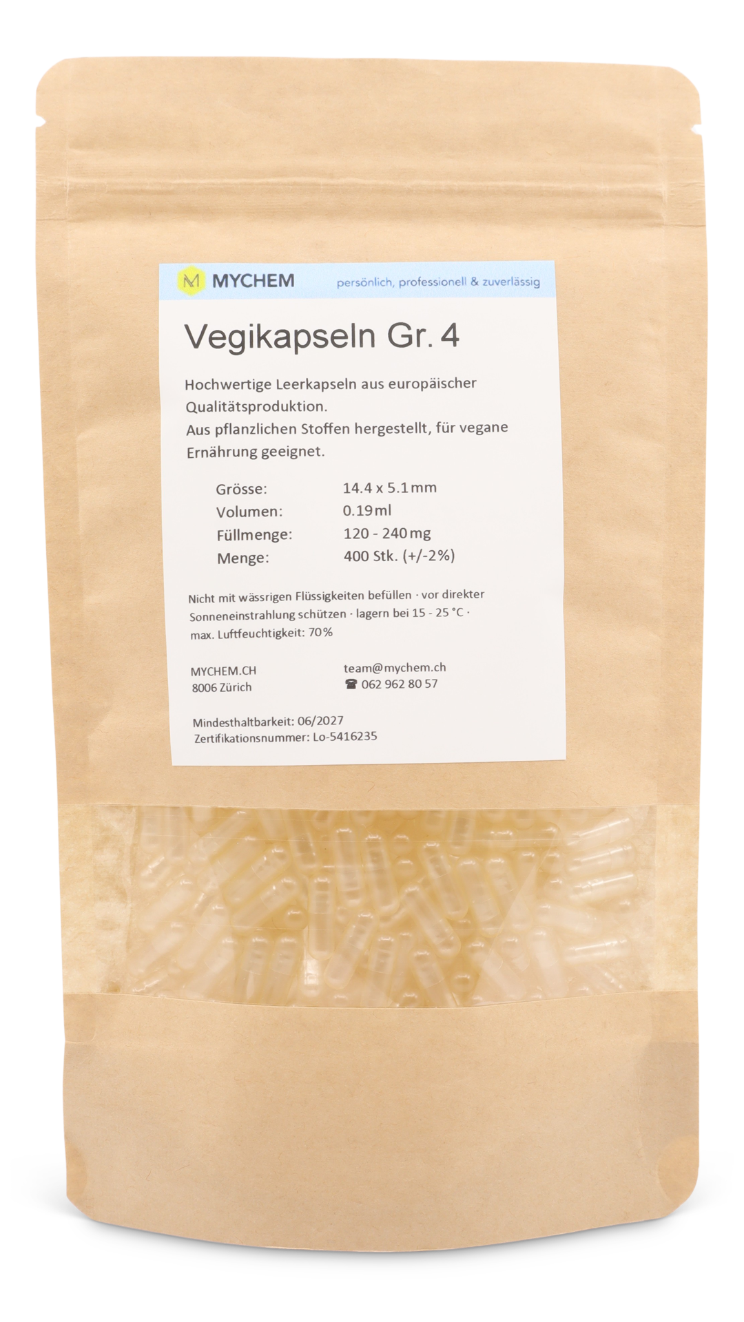 Vegikapseln leer