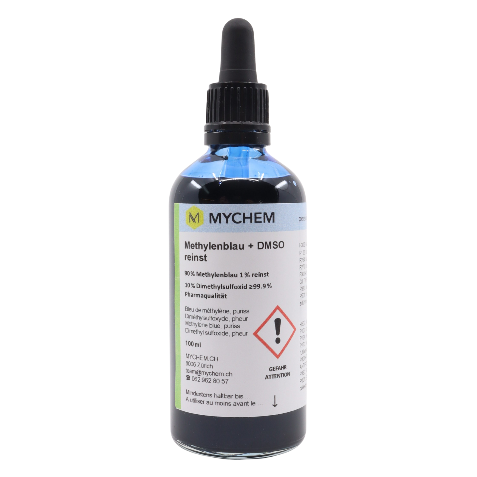 Methylenblau 1 % mit DMSO 10 % – Kombinationslösung 100 ml