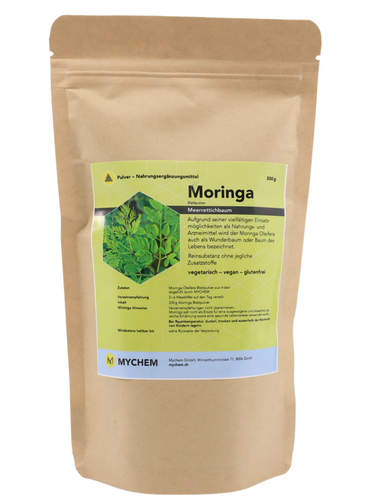 Moringa Oleifera Blattpulver, bio, vegan