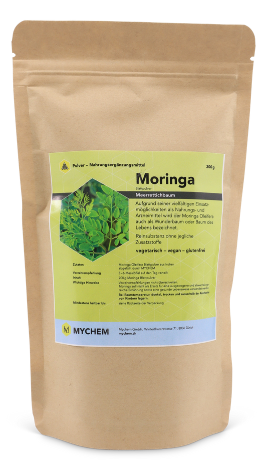 Capsules de Moringa oleifera, bio, végétalien