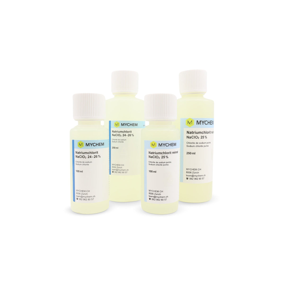 Natriumchlorit (NaClO₂) 24-26%, 25%  in HDPE Flaschen