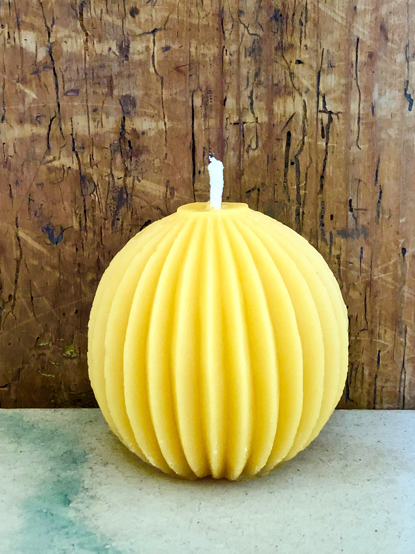 Candle grooves, beeswax