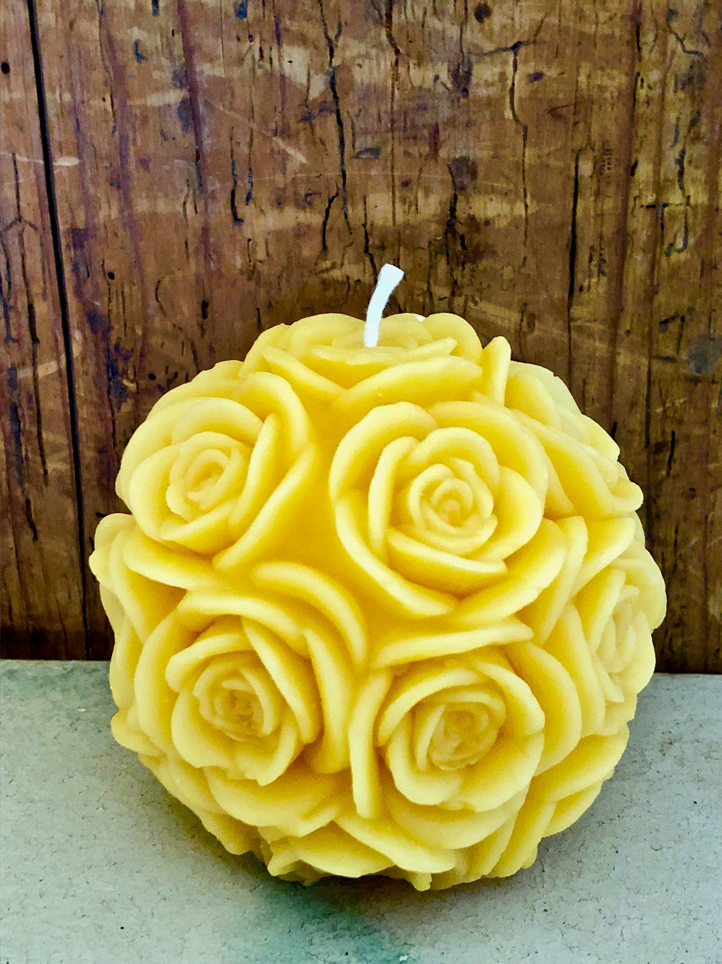 Kerze Rosen, Bienenwachs