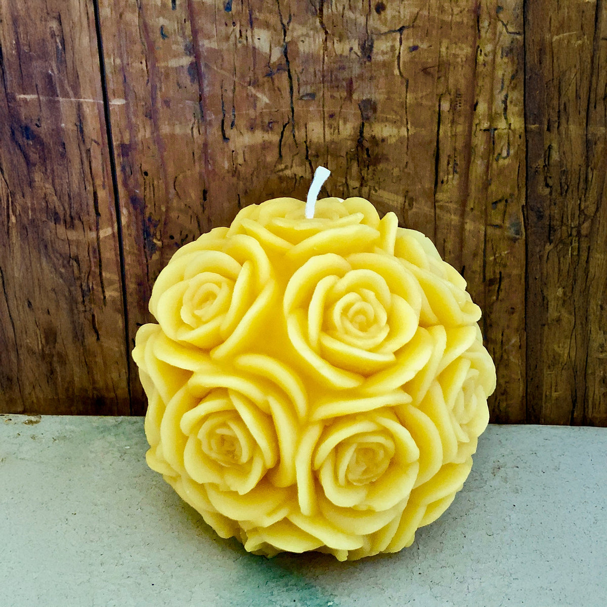 Bougie Roses, cire d&#39;abeille