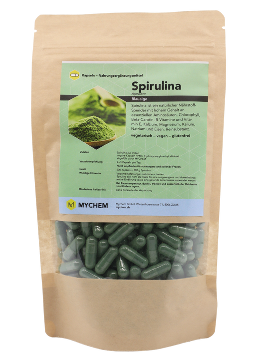 Spirulina Kapseln, vegan