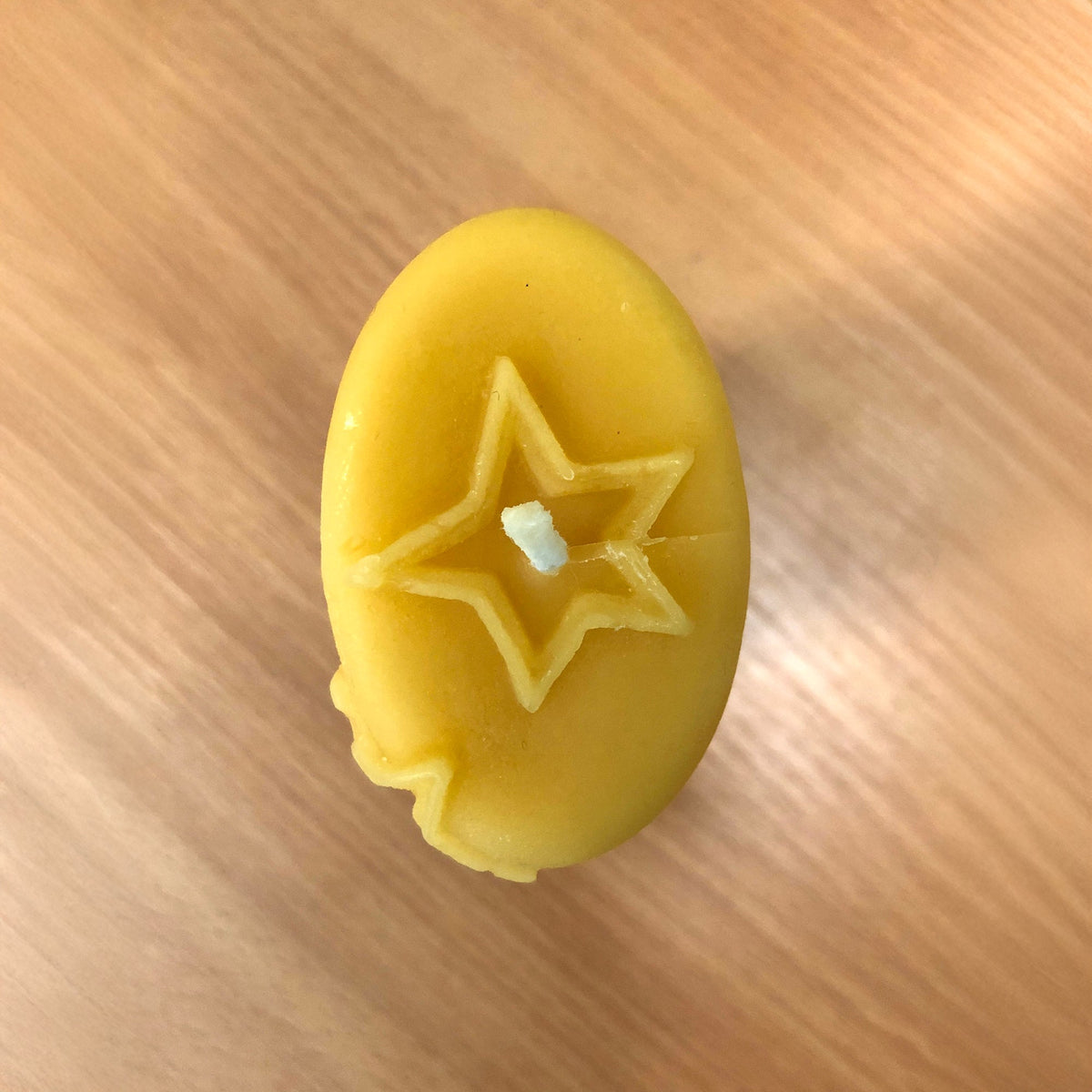 Kerze Sternenband, Bienenwachs