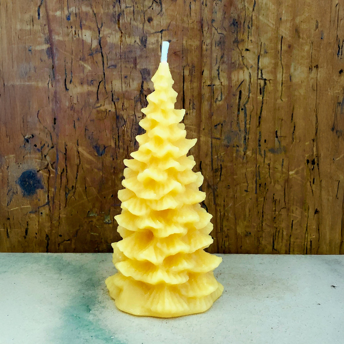 Bougie sapin, cire d&#39;abeille