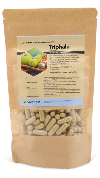 Triphala capsules, organic, vegan, Special offer 2 pour 1
