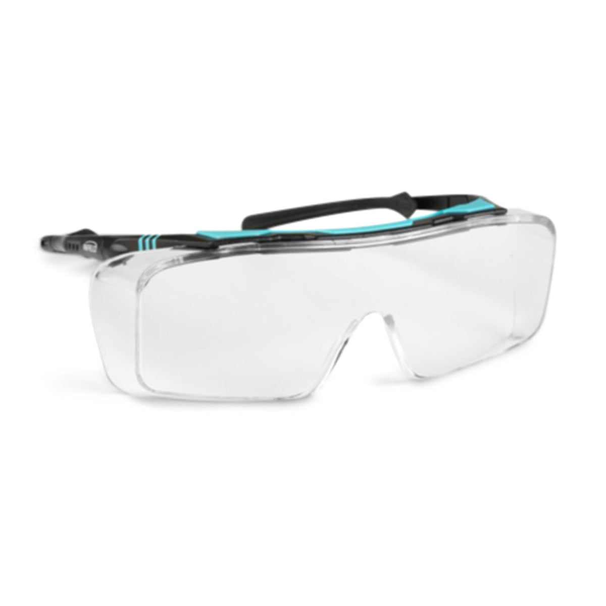 Sur-lunettes Ontor noir/turquoise Anti-Scratch clair