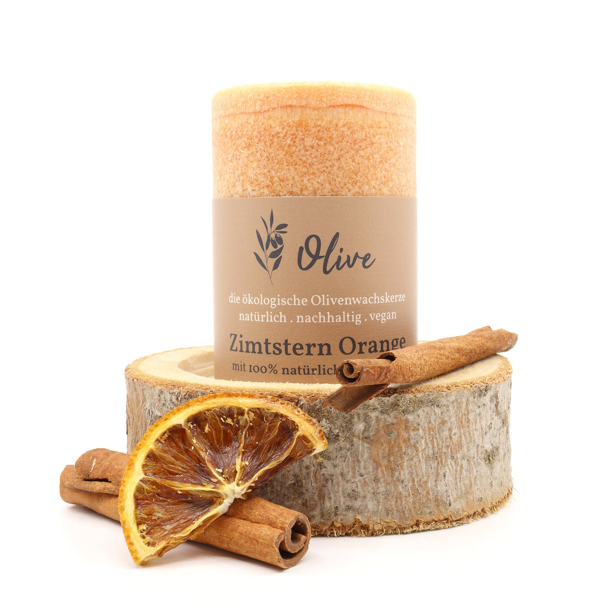 Cinnamon star orange scented candle