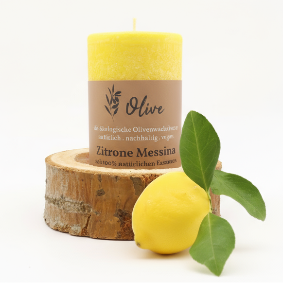 Zitrone-Messina Duftkerze