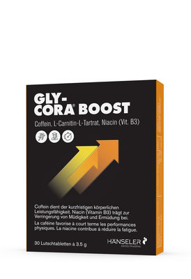 Gly-Cora® Boost ✓ Puissance immédiate ✓ Comprimés à sucer ✓ Performances physiques